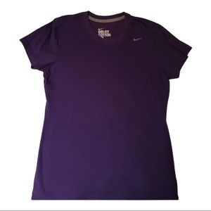 Women Nike Dri-Fit Cotton Tee purple